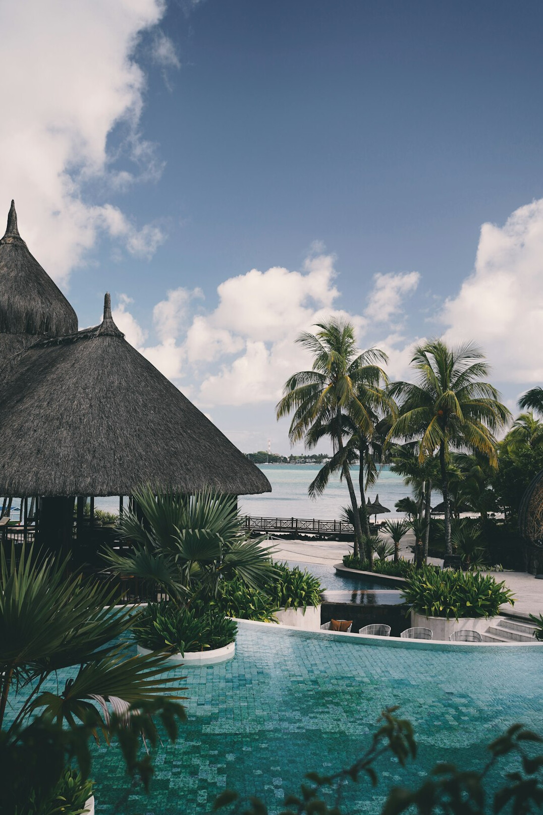 luxury resort pool
